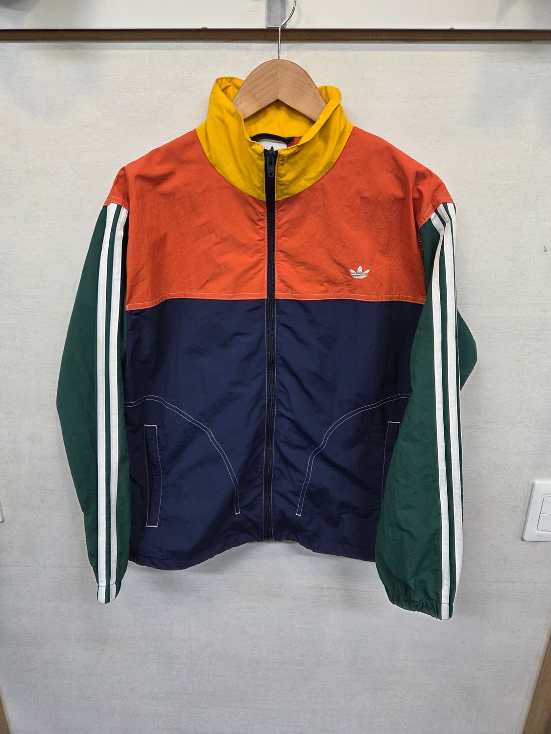 아디다스 썸머 bb 스티치 배색 우븐자켓 m 상품이미지1