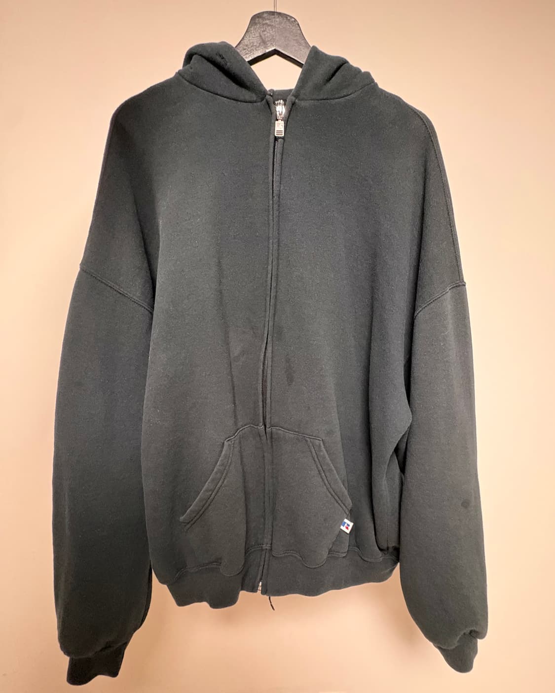 [2XL] 러셀 에슬레틱 90s 50/50 후드집업 블랙 상품이미지2