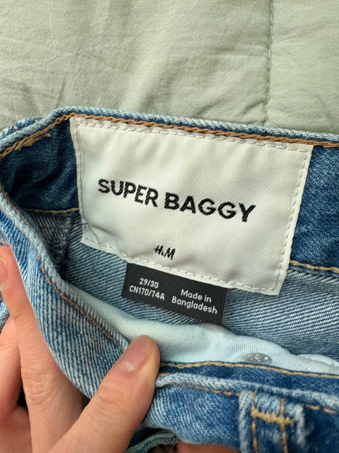 H&M super baggy 슈퍼배기 진 상품이미지2