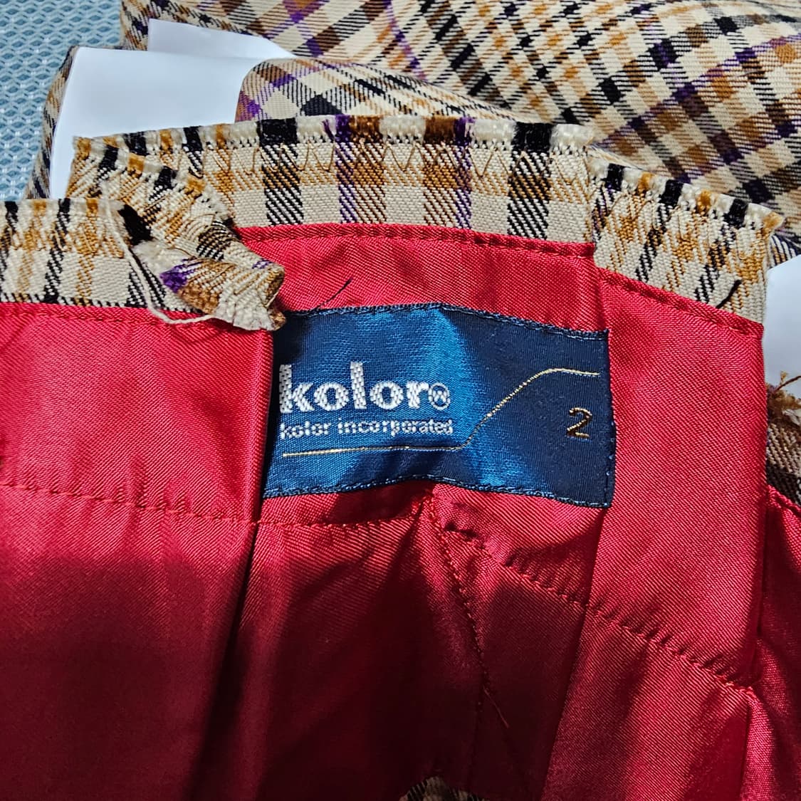 새상품 Kolor Eli'den 체크 스커트 백화점정품 상품이미지5