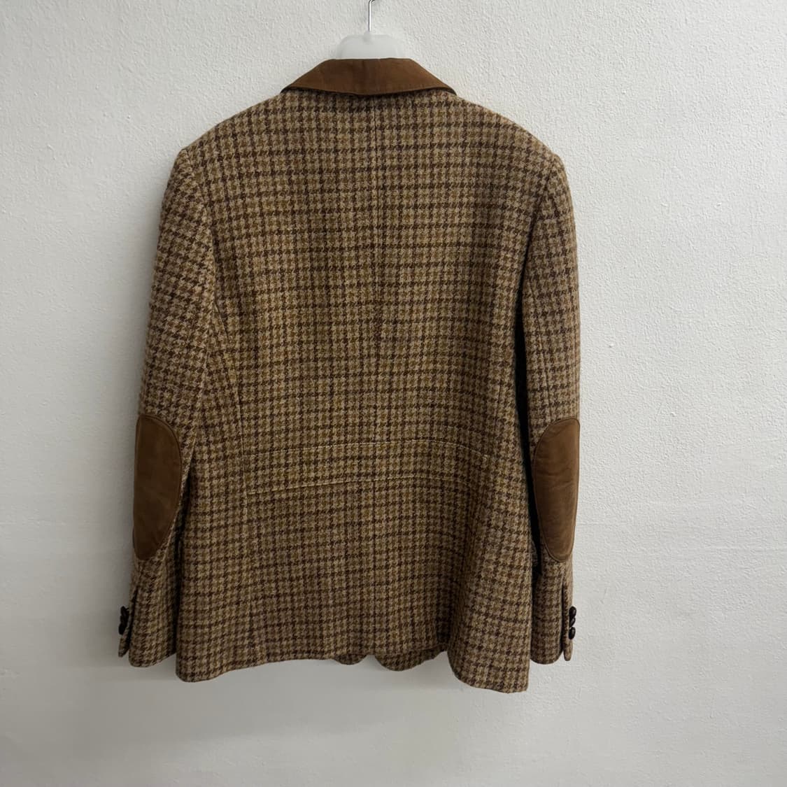 해리스트위드 율100% 3버튼 하운드투스 체크 자켓 (69) 상품이미지6