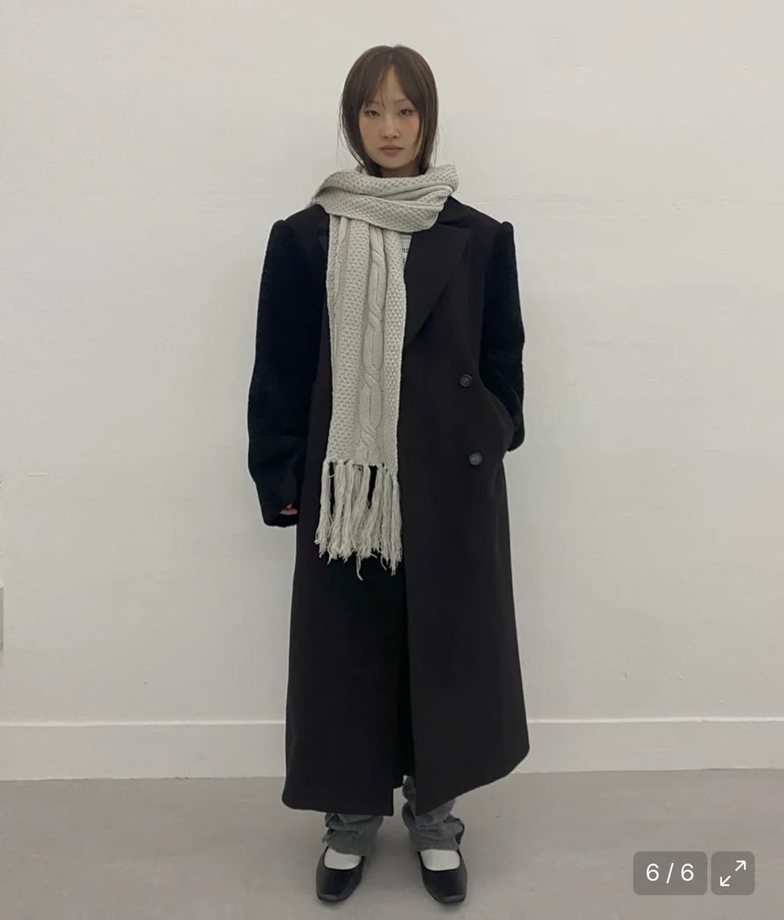 밀로 우먼 케이블 프린지 머플러 상품이미지2