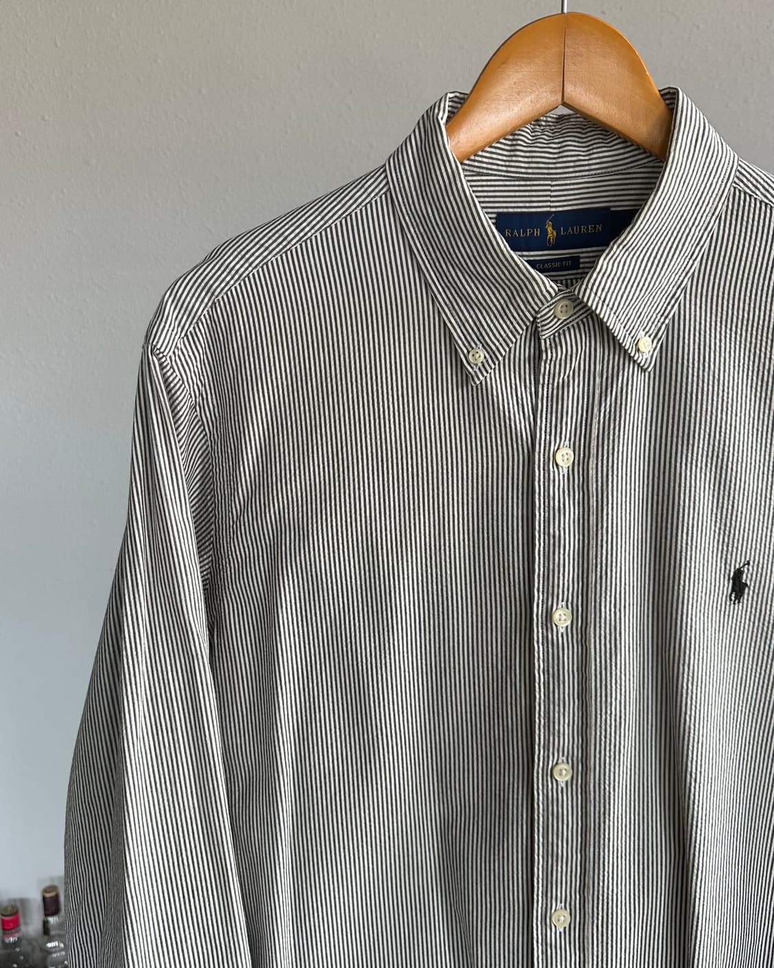 [L]폴로 랄프로렌 클래식핏 스트라이프 시어서커 셔츠 상품이미지3