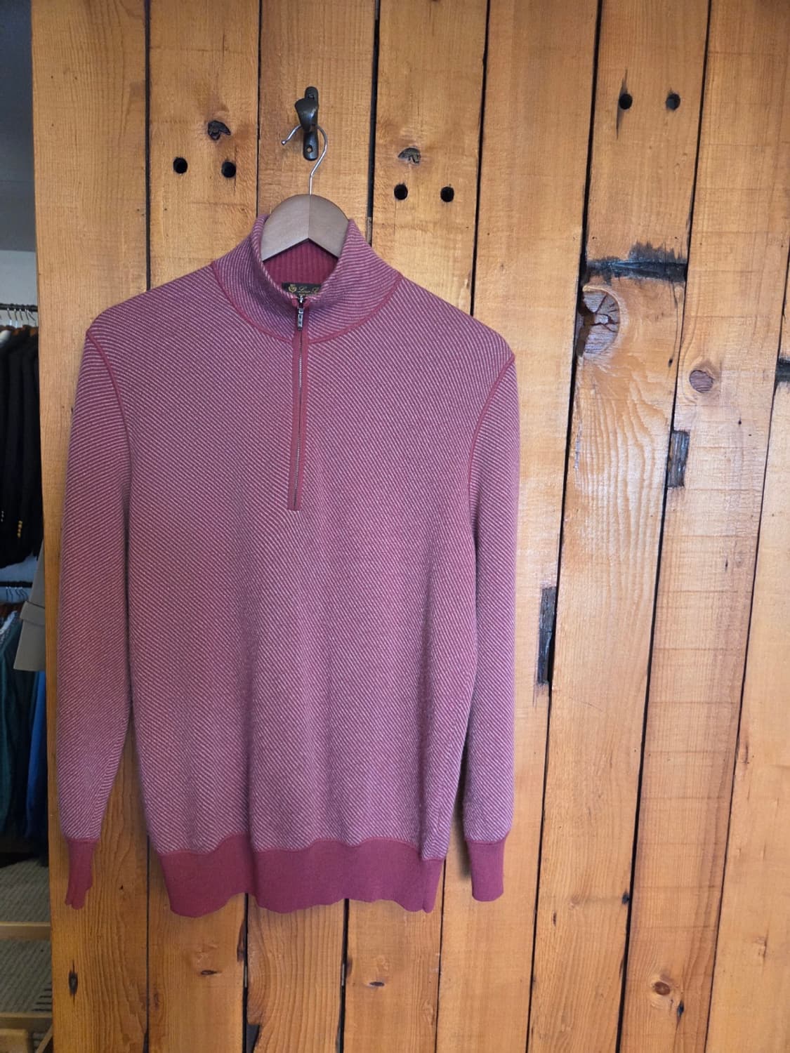 로로피아나 로드스터 캐시미어 짚업니트 상품이미지1