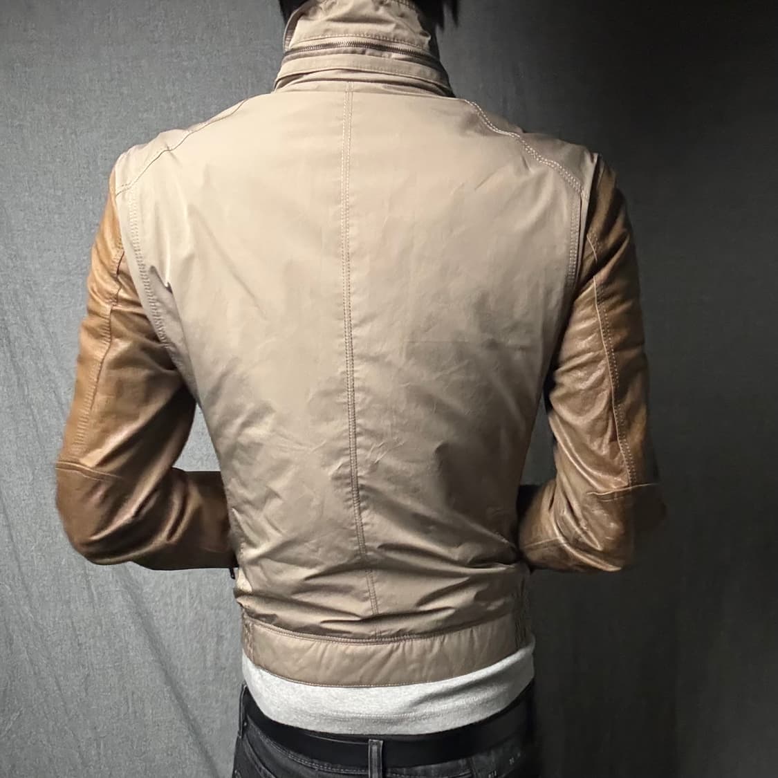 solid homme brown lamb skin jacket 상품이미지4