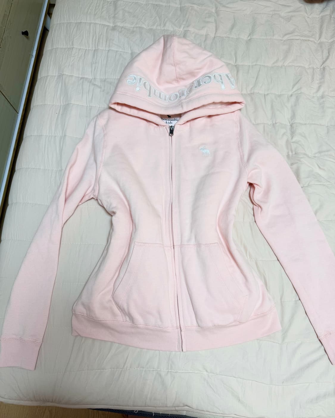 아베크롬비 핑크 후드집업 새상품 상품이미지1