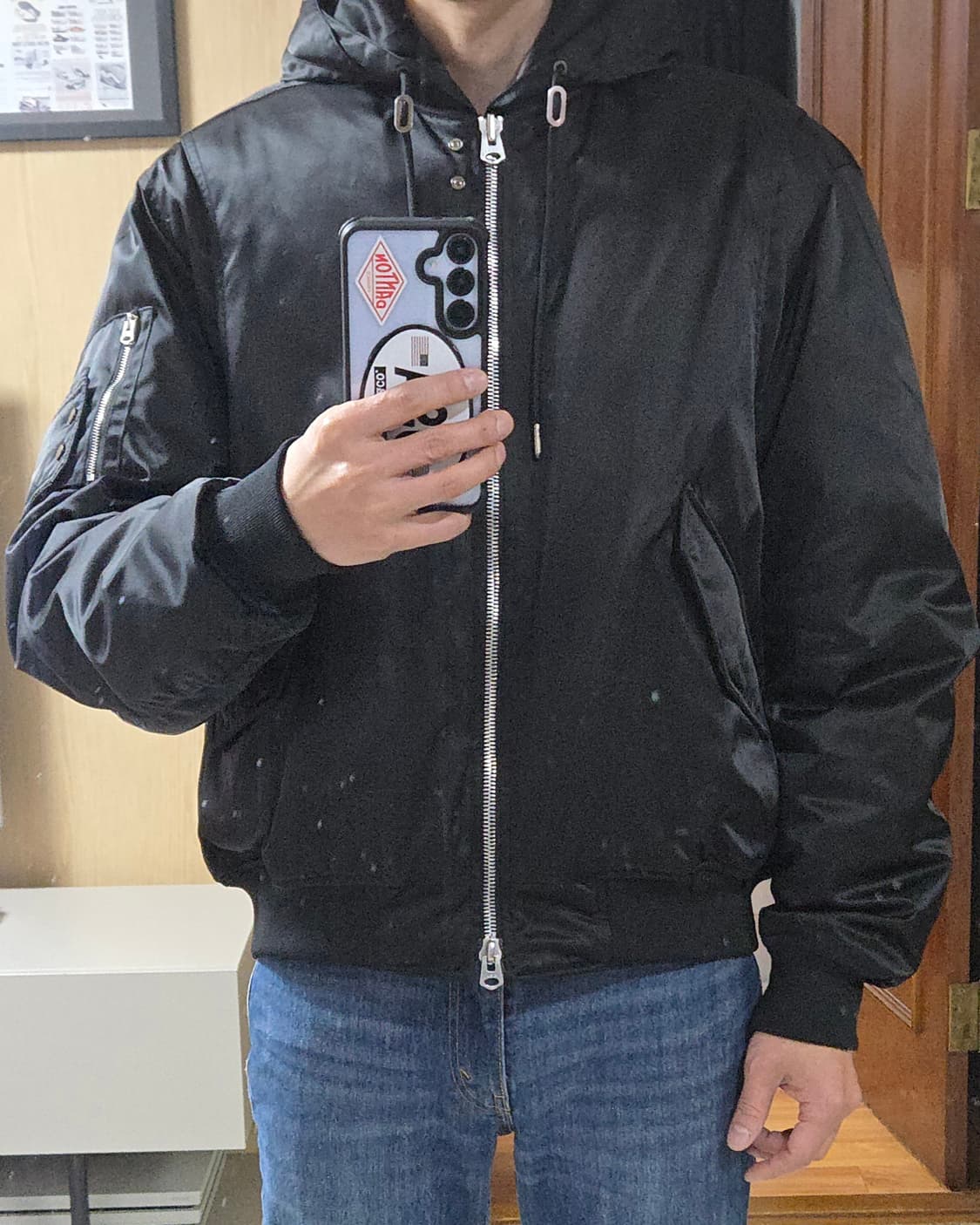 (착샷) 일꼬르소 구스 다운 점퍼 ma-1 오버핏 상품이미지9