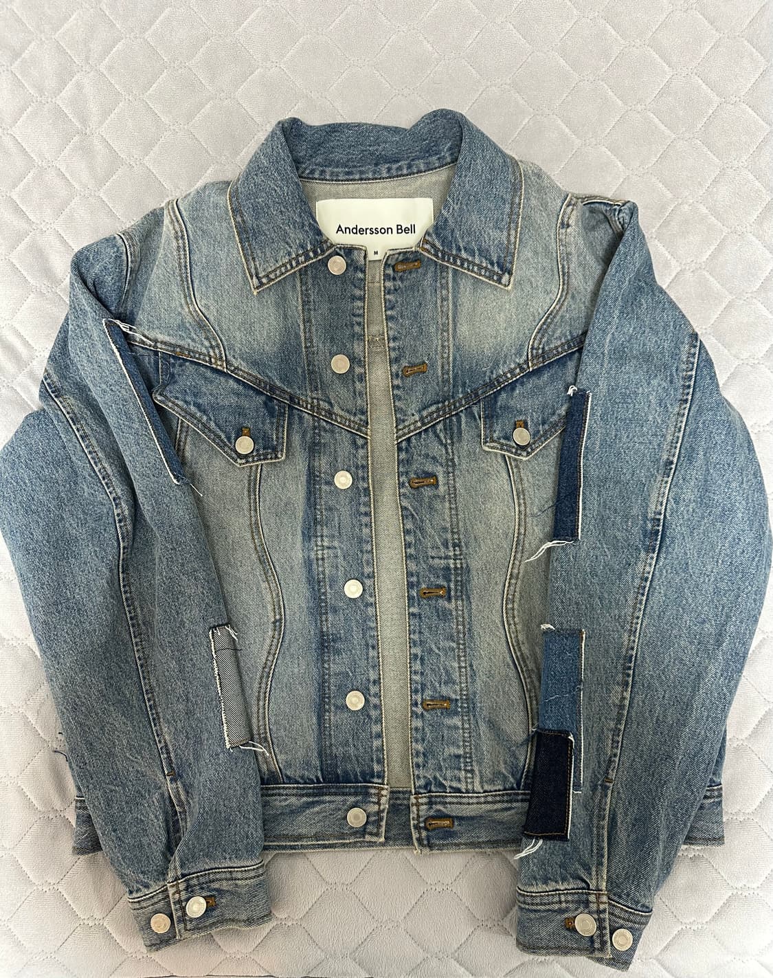 앤더슨벨 23S/S 패치워크 데님자켓(M) 상품이미지1