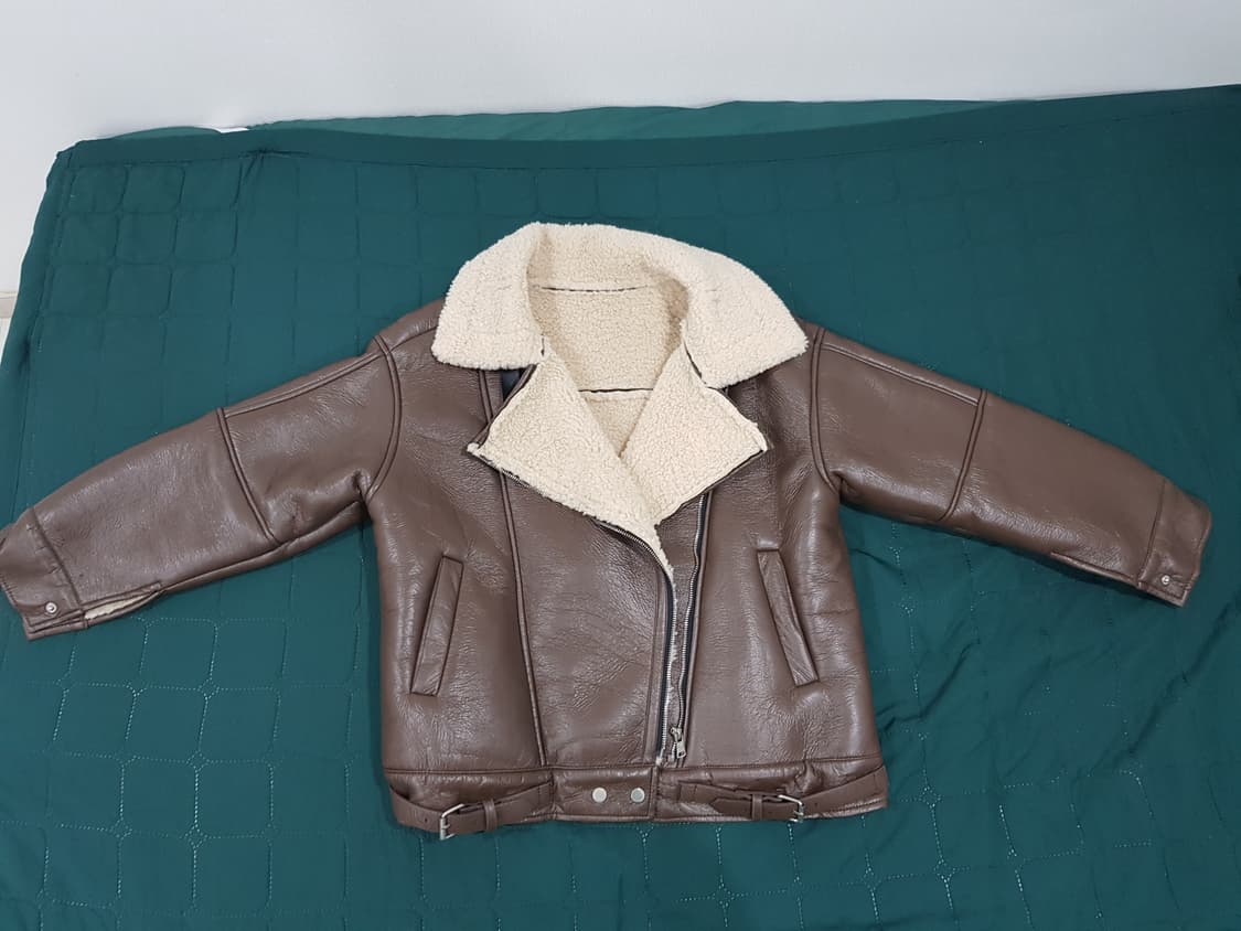 브라운 겨울 무스탕 자켓 상품이미지3