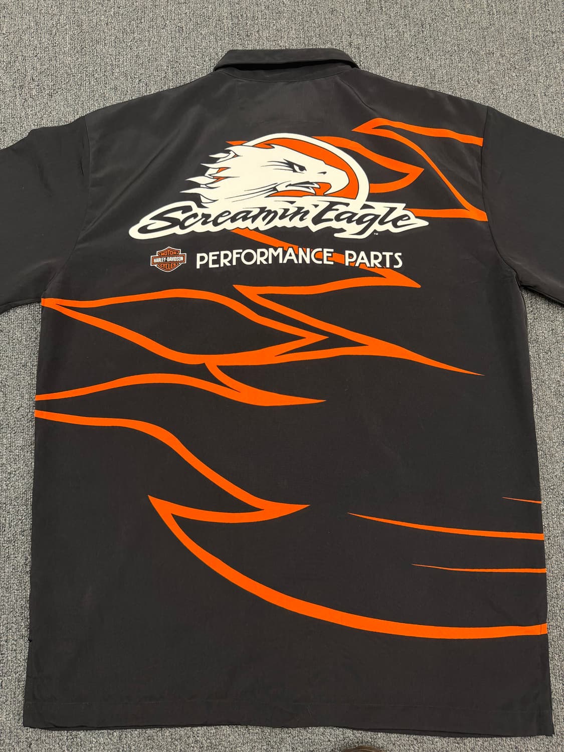 M) 할리데이비슨 빈티지 스크리밍 이글 빅 로고 반팔 셔츠 상품이미지5