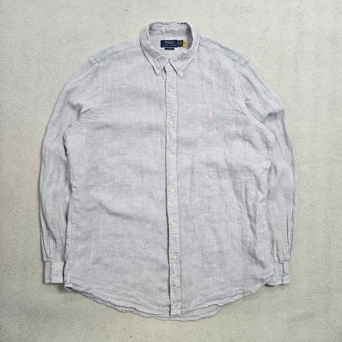 폴로 랄프 로렌 신형 QR 린넨 셔츠 XL 상품이미지1