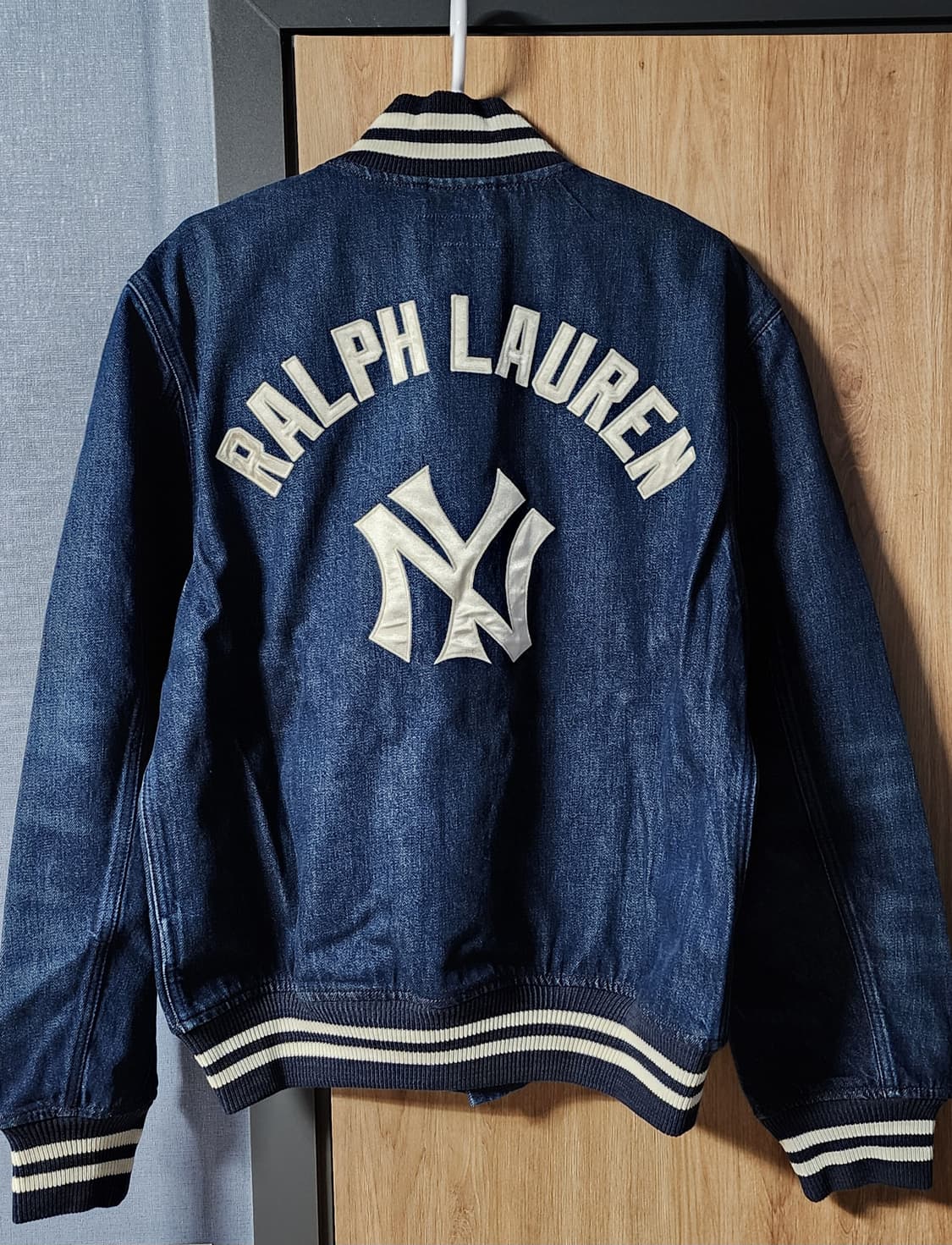폴로 랄프로렌 양키스 데님 바시티 (M) 상품이미지3