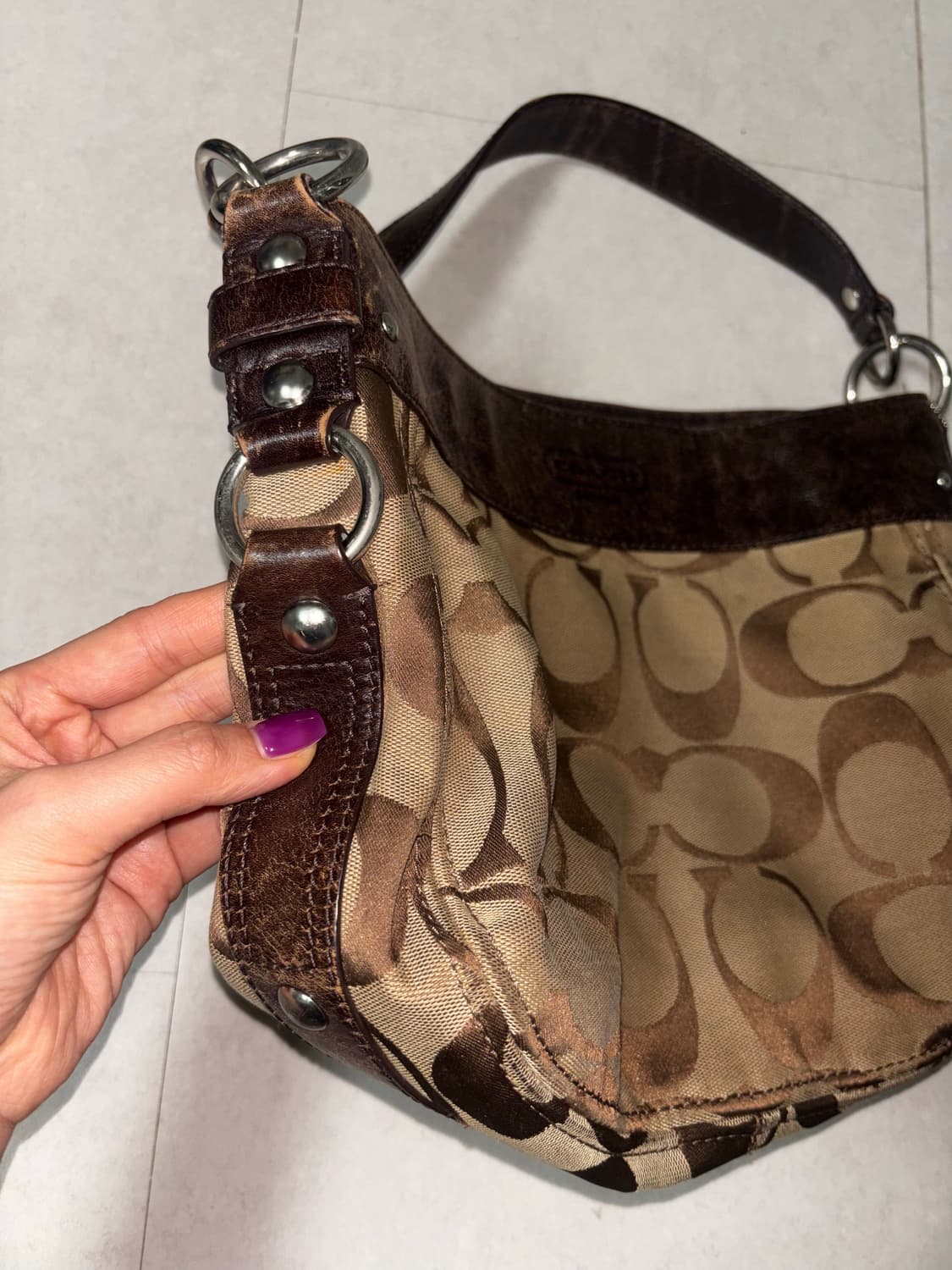 코치 파우닝 y2k 페어리 빈티지백 숄더백 가방 상품이미지2