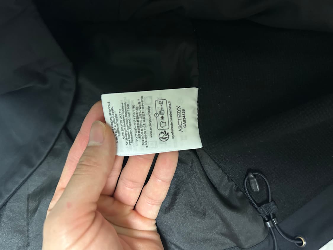 아크테릭스 아톰 후디 블랙 L 상품이미지7