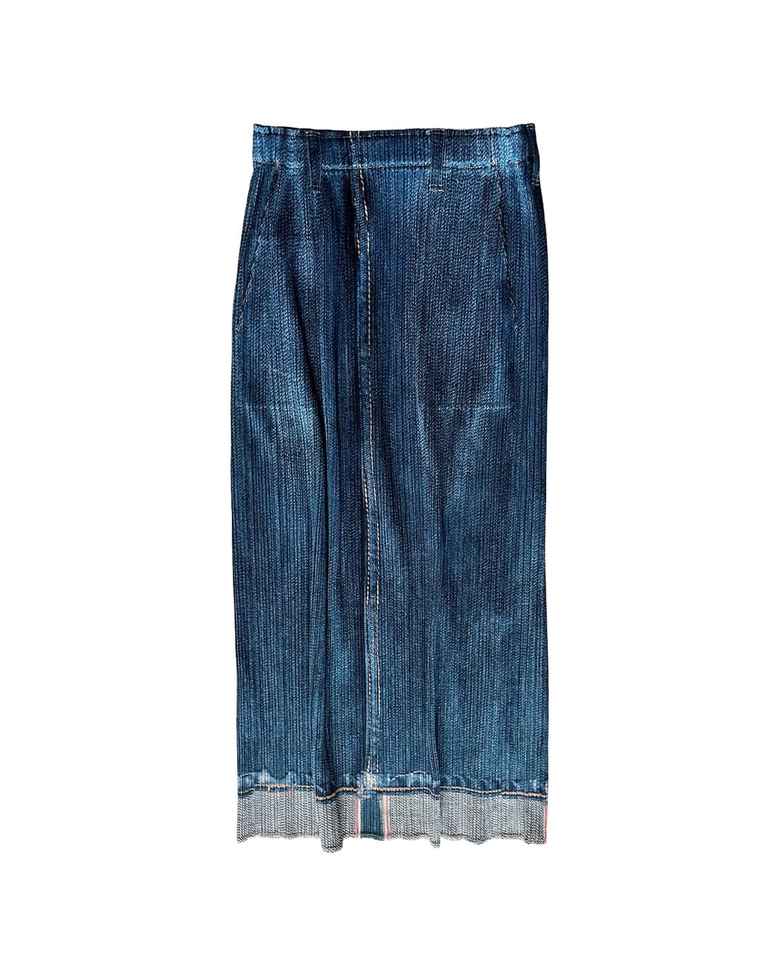 ISSEY MIYAKE PLEATS PLEASE denim skirt 상품이미지1