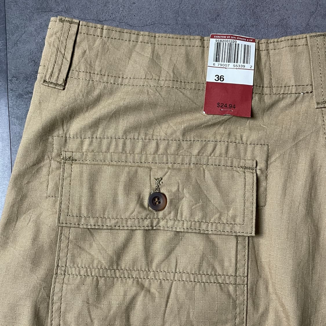 LEVI'S 리바이스 데드스탁 베이지 카고 하프 팬츠 A00774 상품이미지8