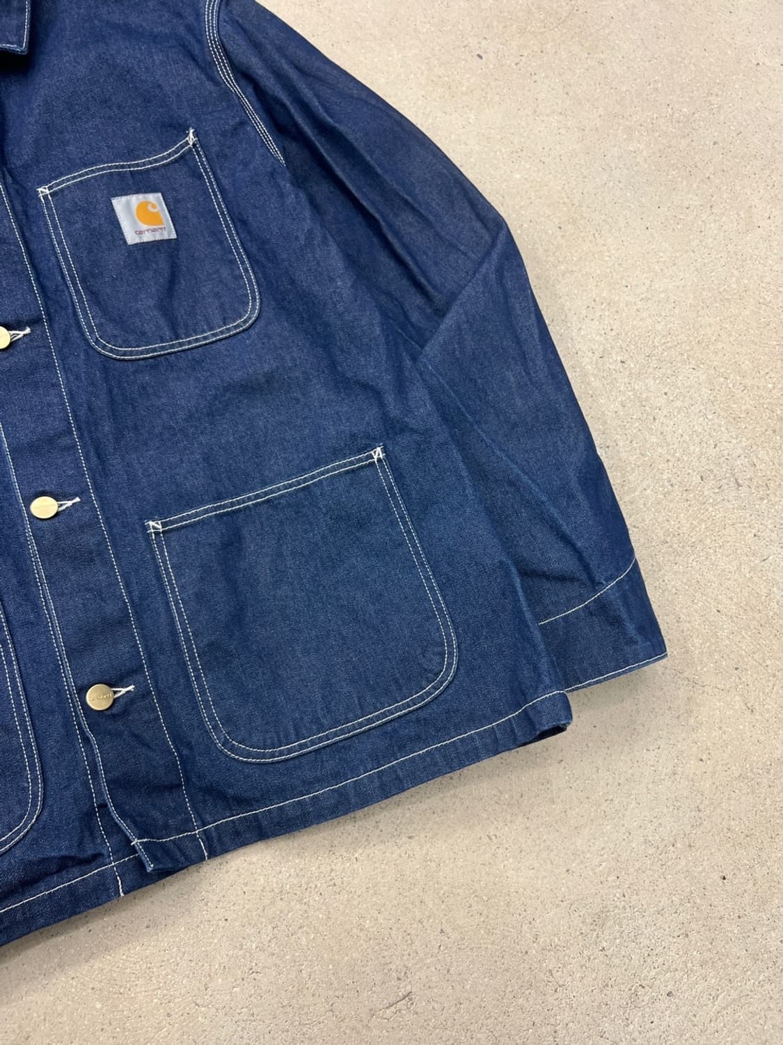 칼하트 WIP 데님 미시건 초어 코트 자켓 상품이미지4