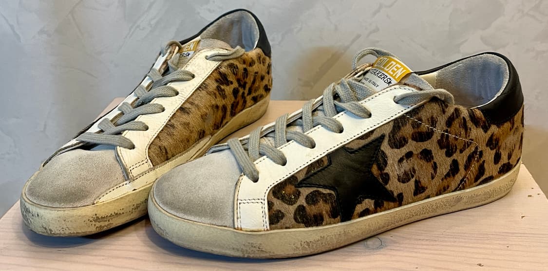 골든구스 Golden Goose슈퍼스타 레오파드 송치 로우탑 37 상품이미지1