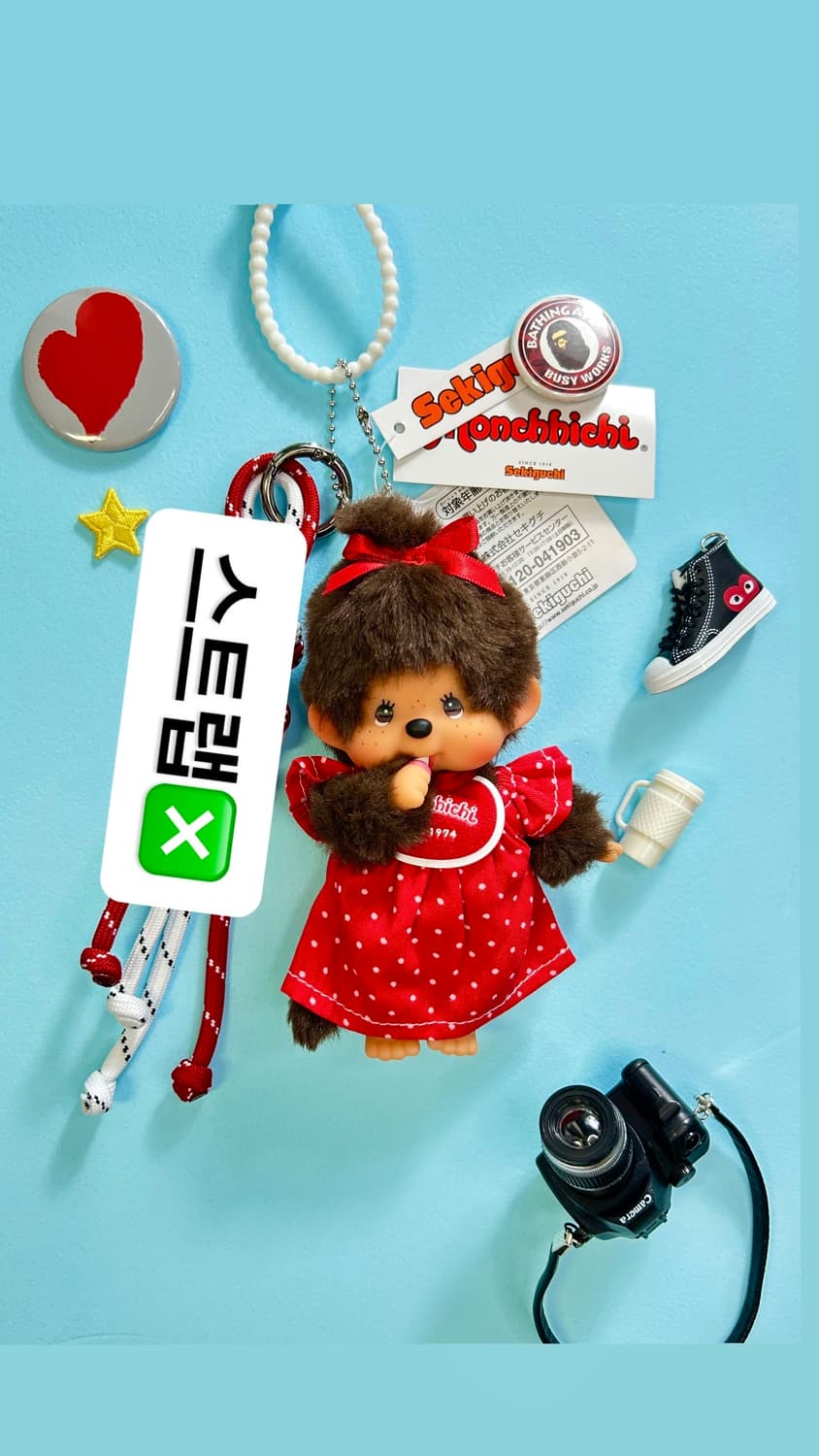 👚커스텀 ✂️🦧(스트랩❎)몬치치 오리지널 기본 미니 키링ss 상품이미지1