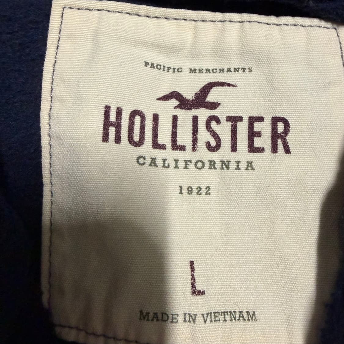 홀리스터 네이비 후드티 L 상품이미지3
