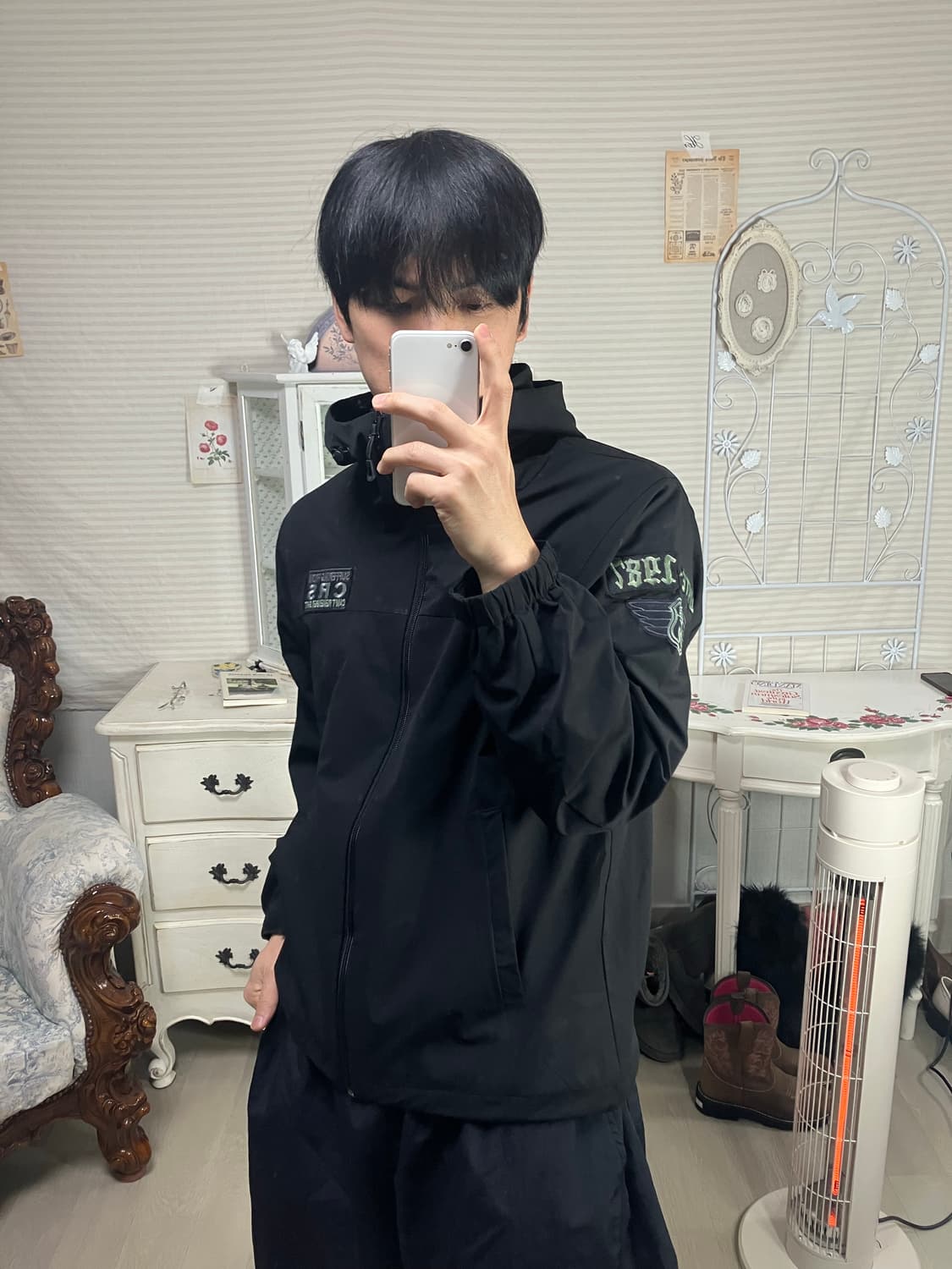 빈티지 CRS 육육 패치 바람막이 842 y2k 스트릿 모리 갸루 일본빈 상품이미지1