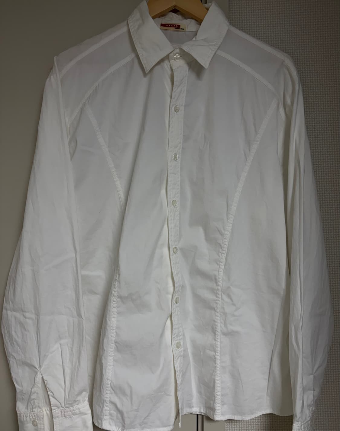 프라다 스포츠 사이드 패치 로고 셔츠 상품이미지1