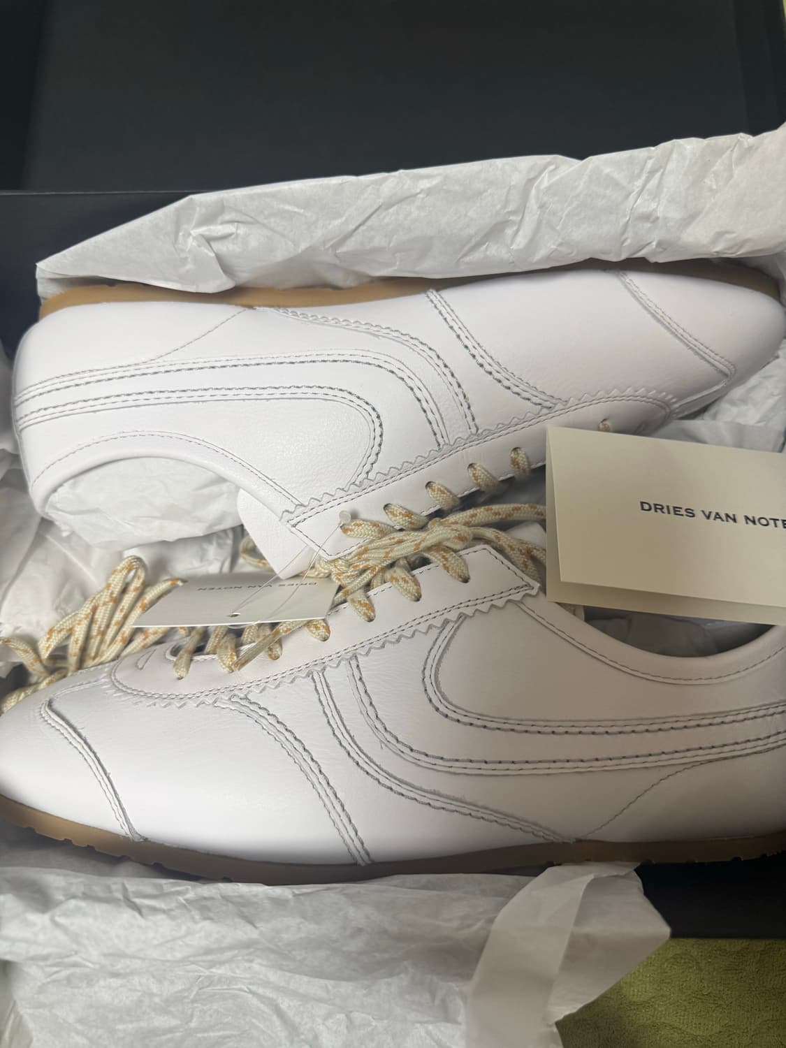 드리스 반 노튼 마라톤 스니커즈 화이트 상품이미지2