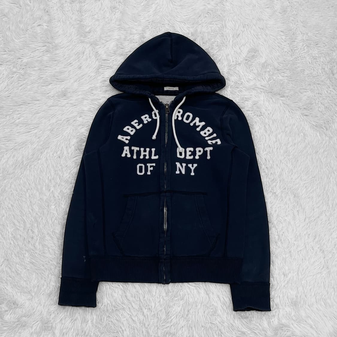 아베크롬비 아치 로고 후드집업 네이비 상품이미지2