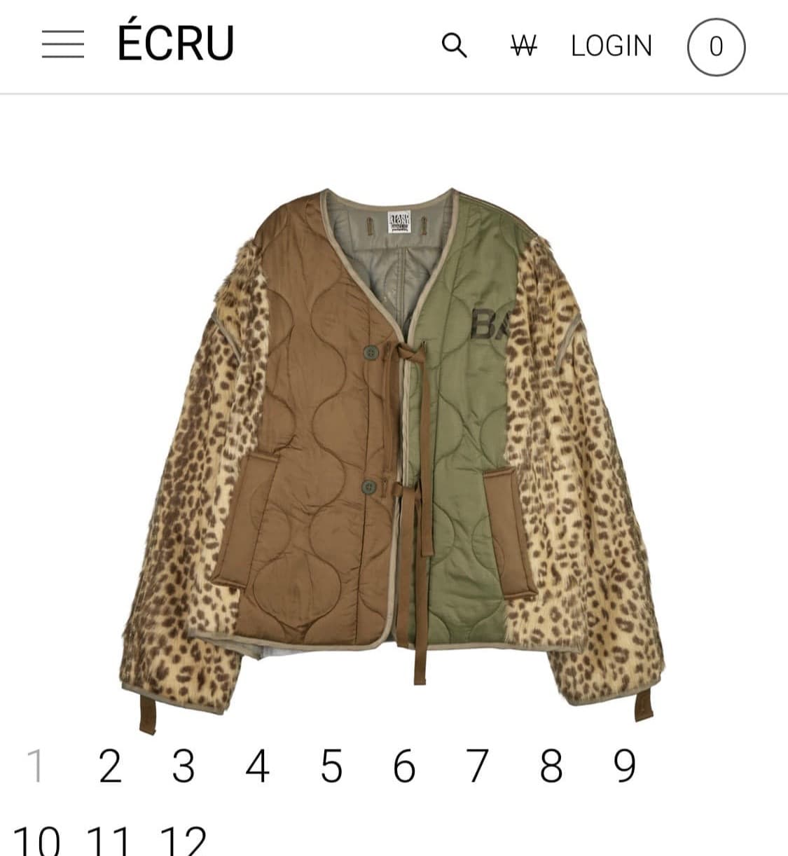 스탠드얼론 레오파드 퀄팅 자켓 구합니다 상품이미지1