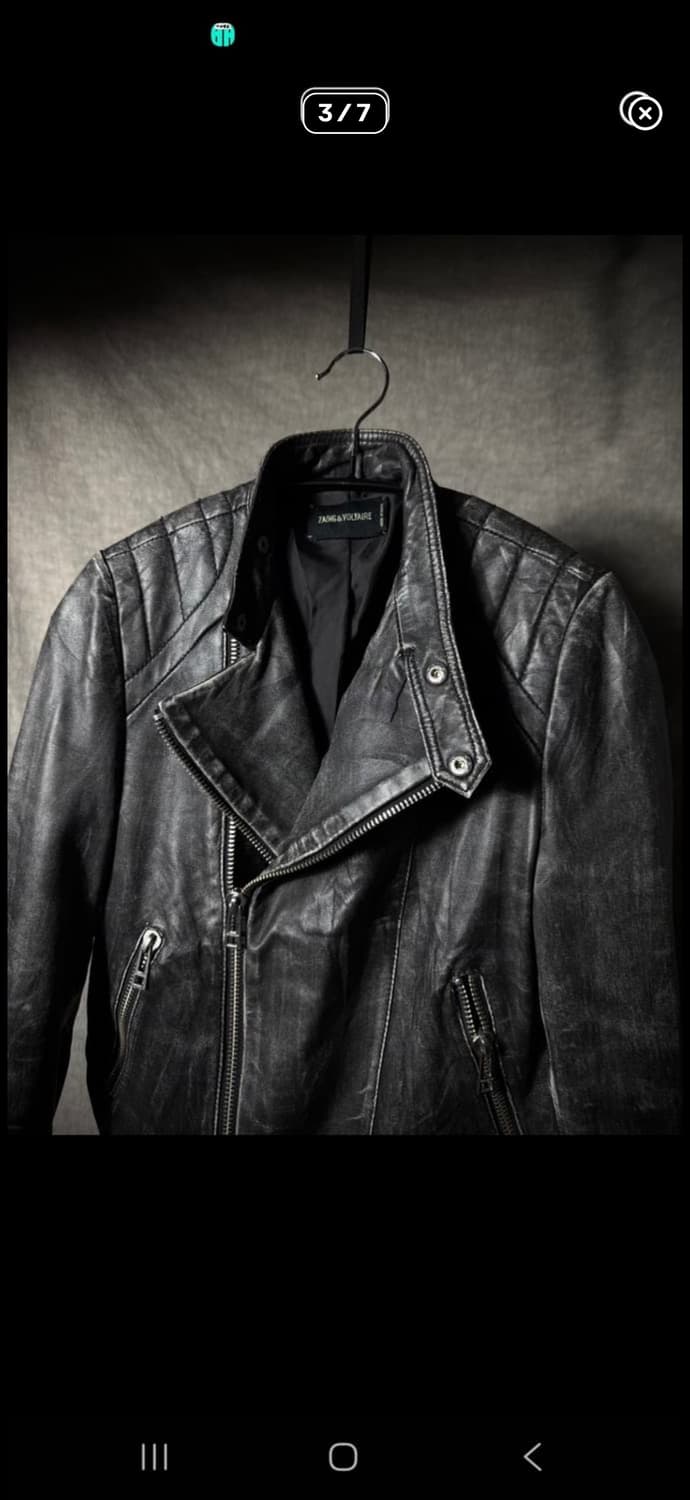 쟈딕앤볼테르 워싱 레더 자켓 상품이미지3