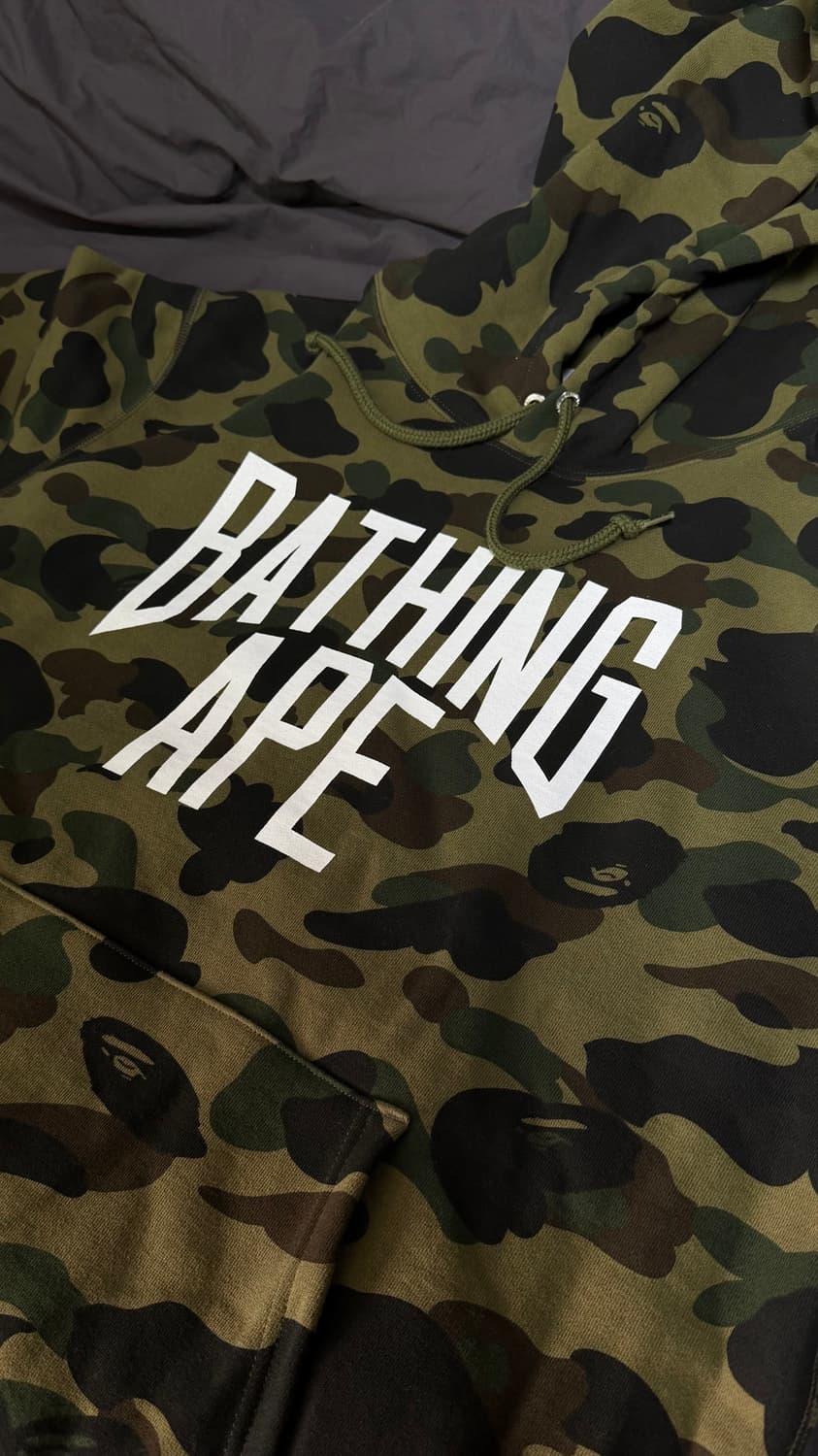 베이프 퍼스트 카모 후드티 풀오버 2xl 상품이미지3