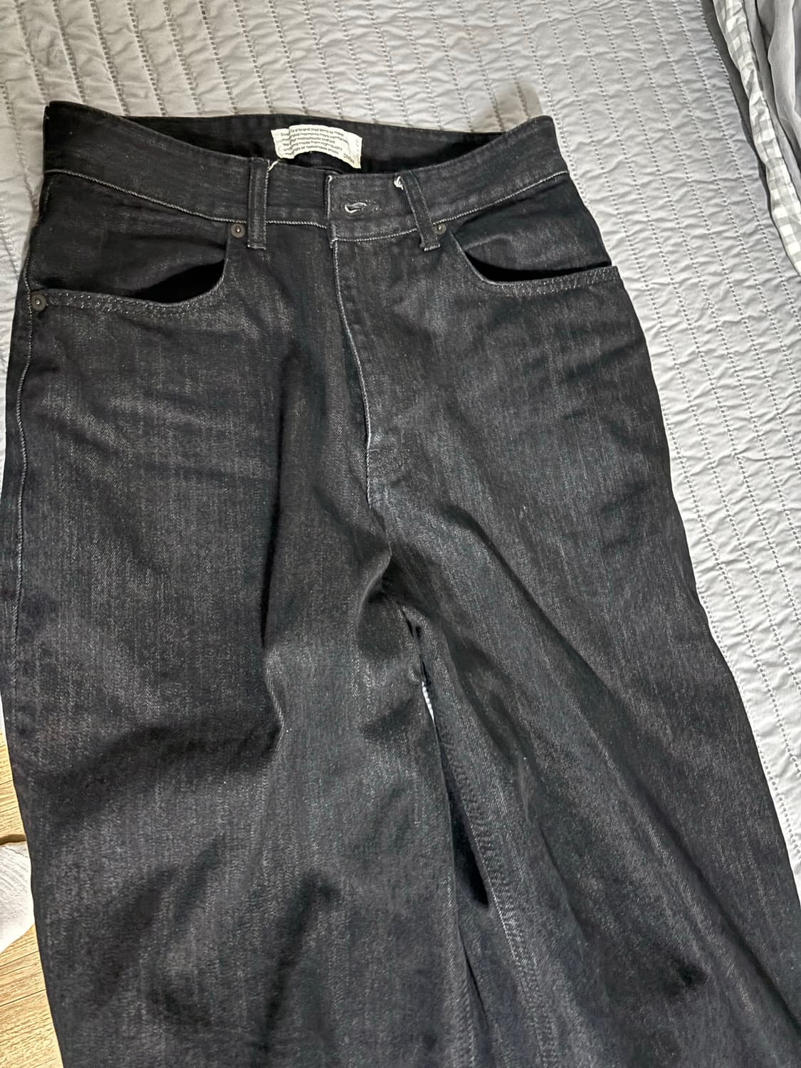 다이브인 루즈드 와이드 데님 인디고 0사이즈 상품이미지3