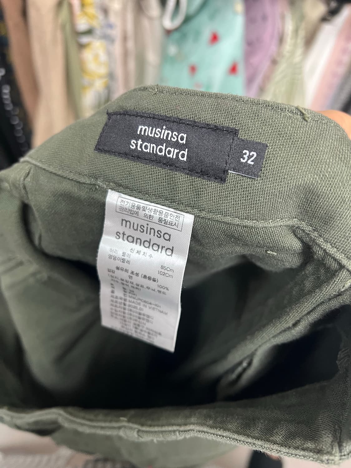 무신사스탠다드 레플리카 퍼티그팬츠 카키 32 상품이미지3