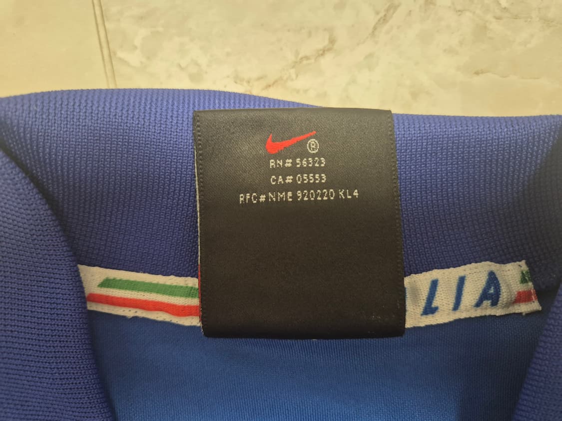 96-97 이탈리아 홈 말디니 정품 축구 유니폼  상품이미지6