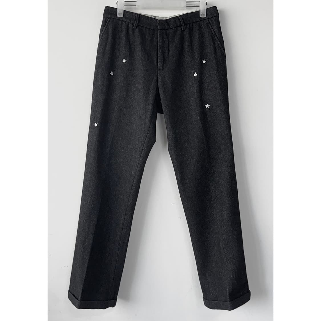 디에디터 스타 자수 울 슬랙스 상품이미지1