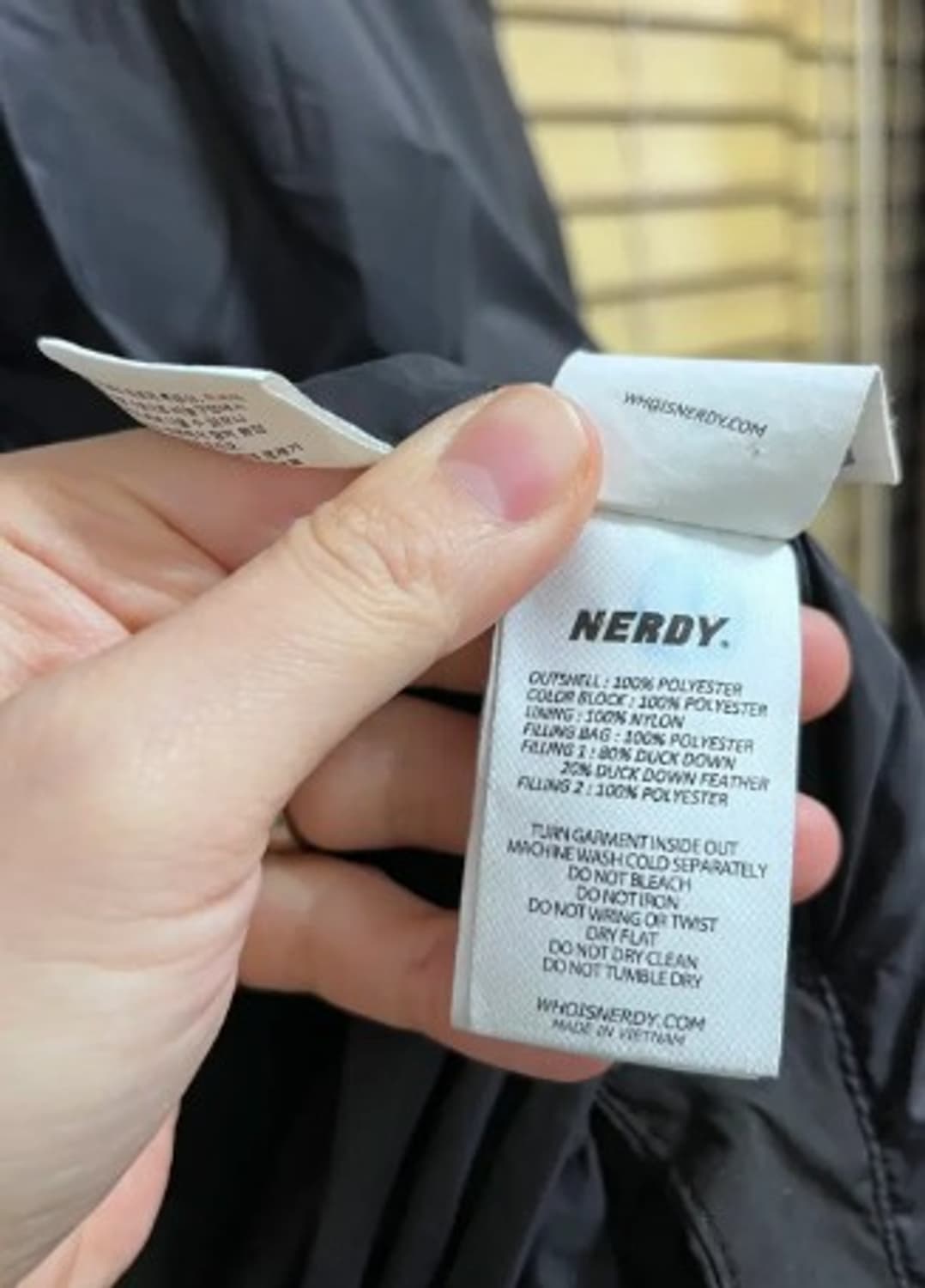 널디 남성 후이즈널디 트랙 롱덕다운패딩 S사이즈 상품이미지7
