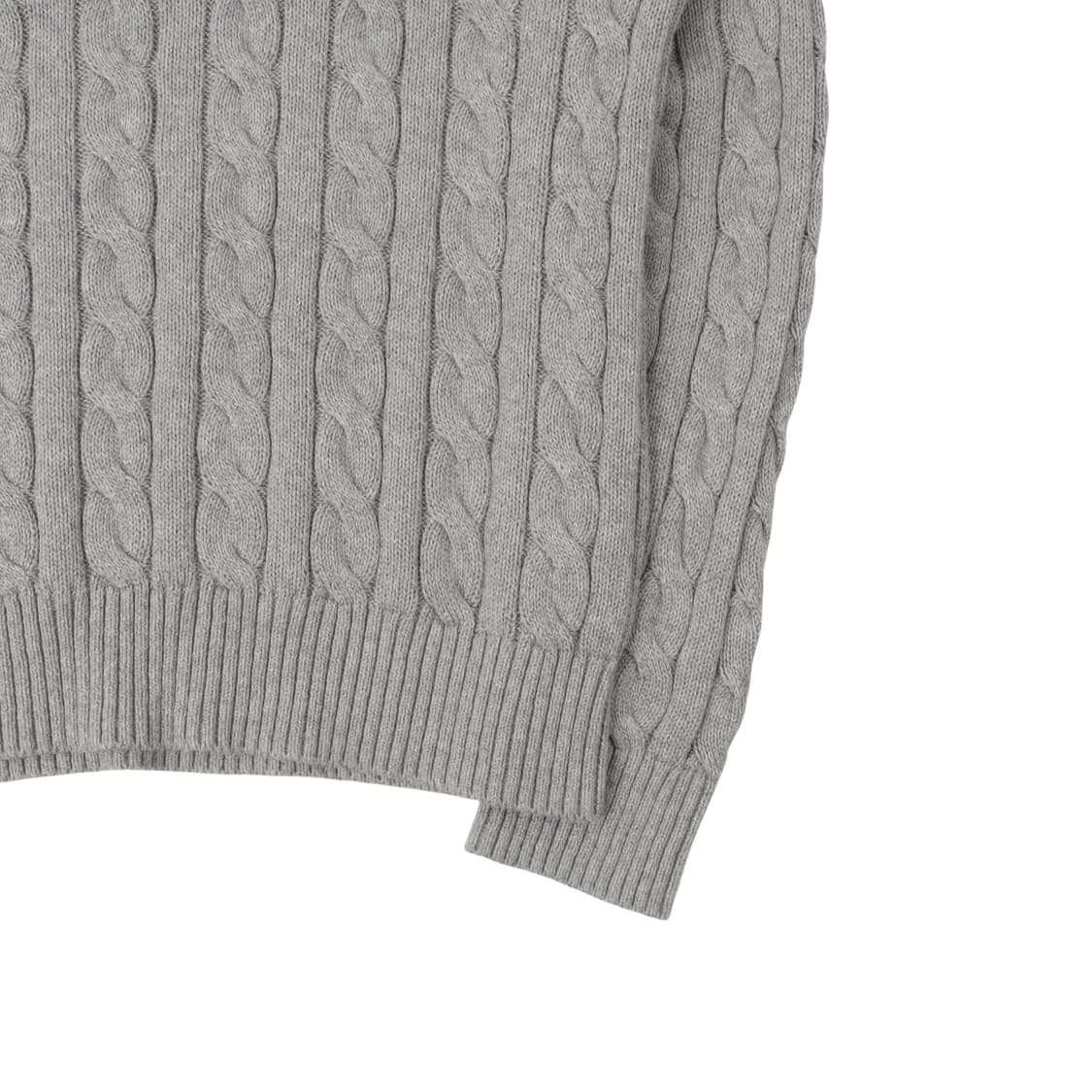 폴로 랄프로렌 그레이 QR 케이블 니트 상품이미지4