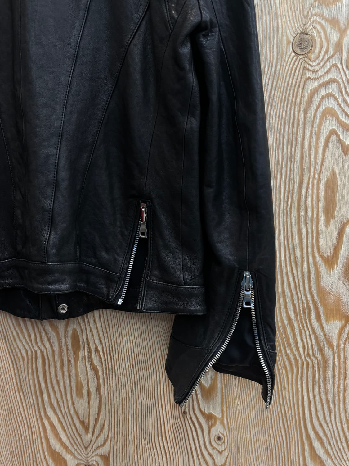 SLCZ 셀렉티즘 레더 라이더 자켓 상품이미지4