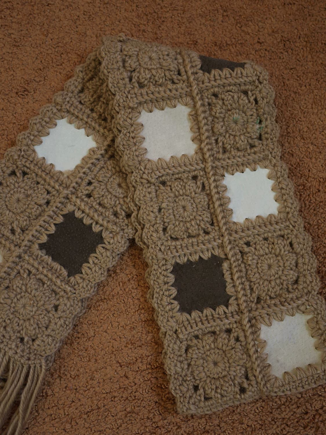 스웨이드 그래니 스퀘어 스카프 상품이미지5