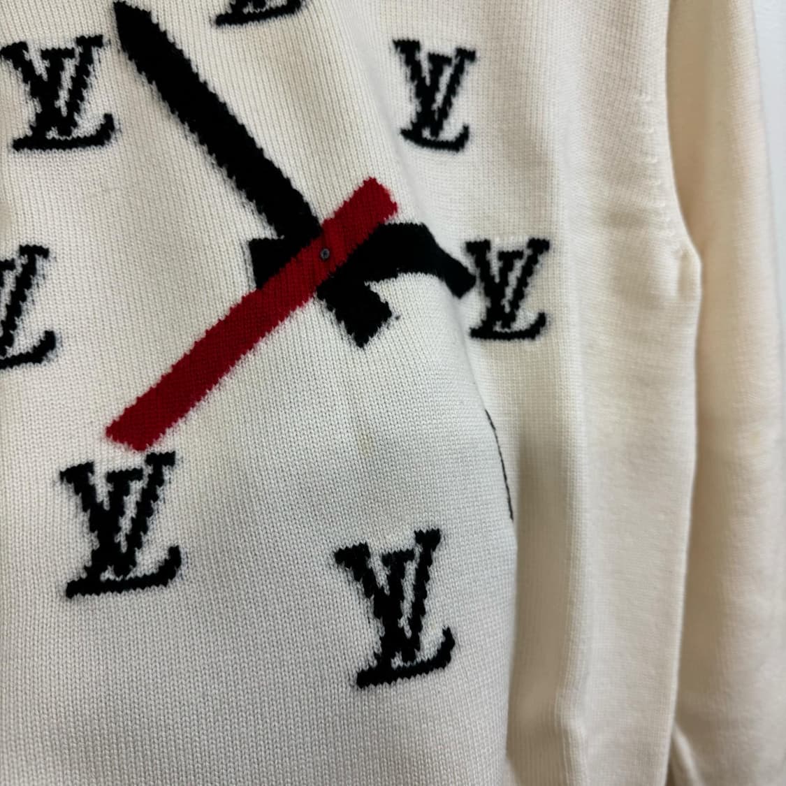 루이비통 클락 인타르시아 니트 M사이즈 상품이미지6