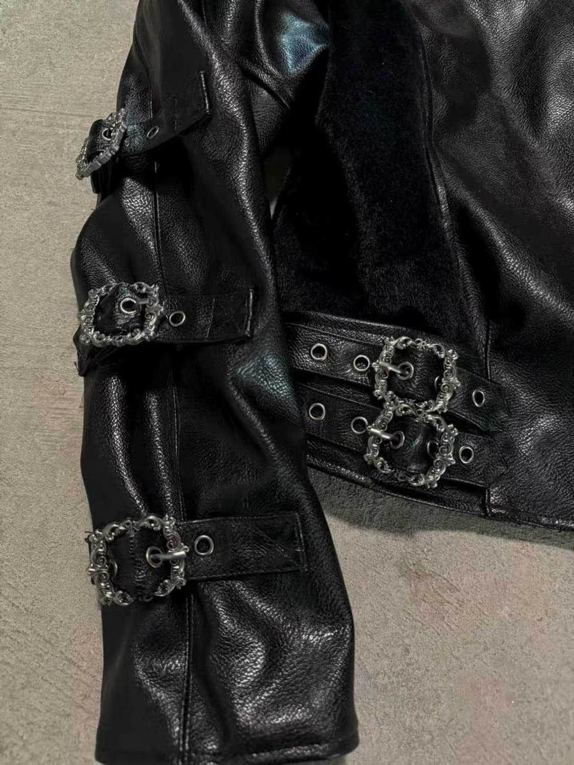Opium Leather Buckle Rider Jacket 상품이미지2