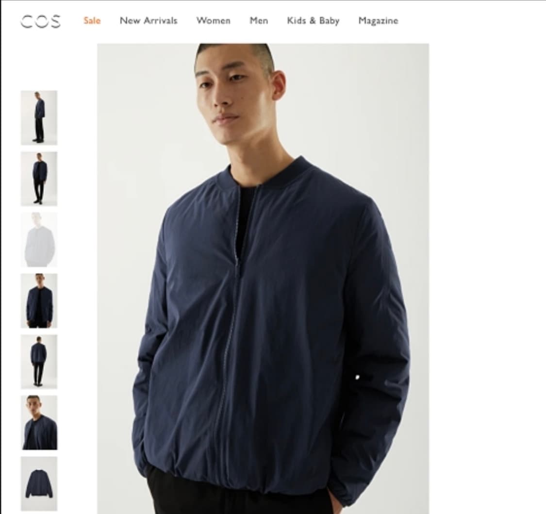 Cos 리버시블 패디드 봄버 상품이미지1