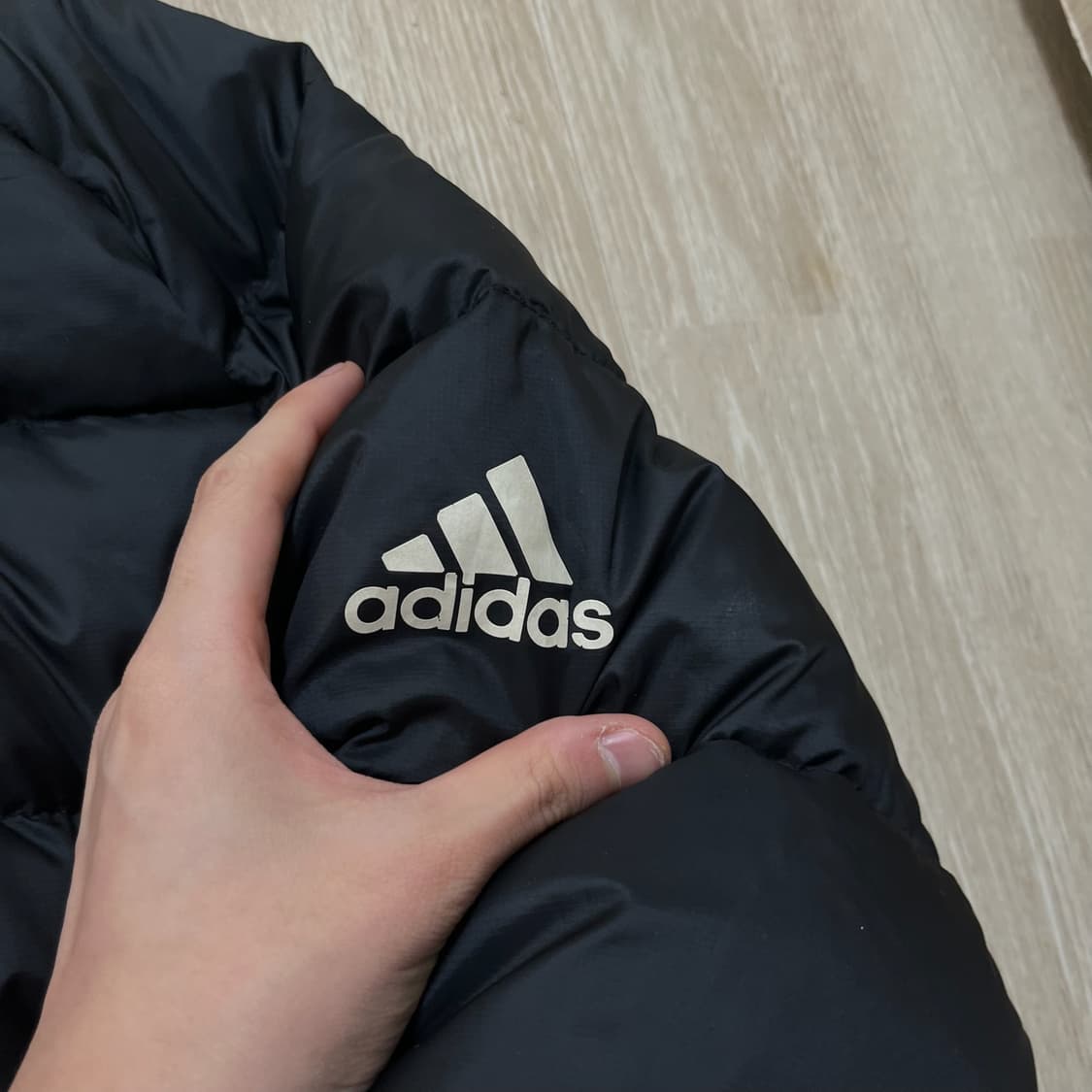 아디다스 남성 덕다운 후드 롱패딩 L/100  상품이미지4