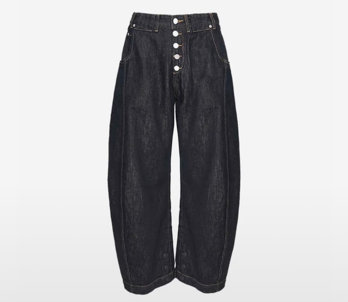 스팁(Steepc) 80s 페이크 버튼플라이 커브드 데님 상품이미지2