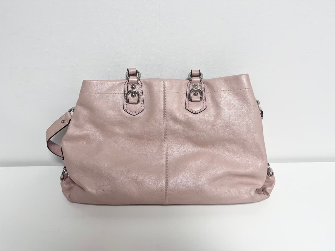 코치 빈티지 베이비핑크 레더 토트백 숄더백 상품이미지2