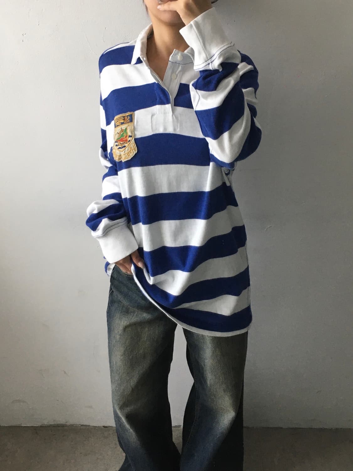 폴로 랄프로렌 스트라이프 카라 롱슬리브 상품이미지2