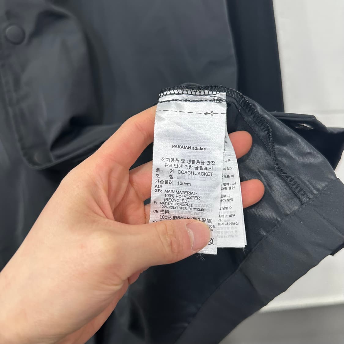 아디다스 백로고 코치자켓 상품이미지3