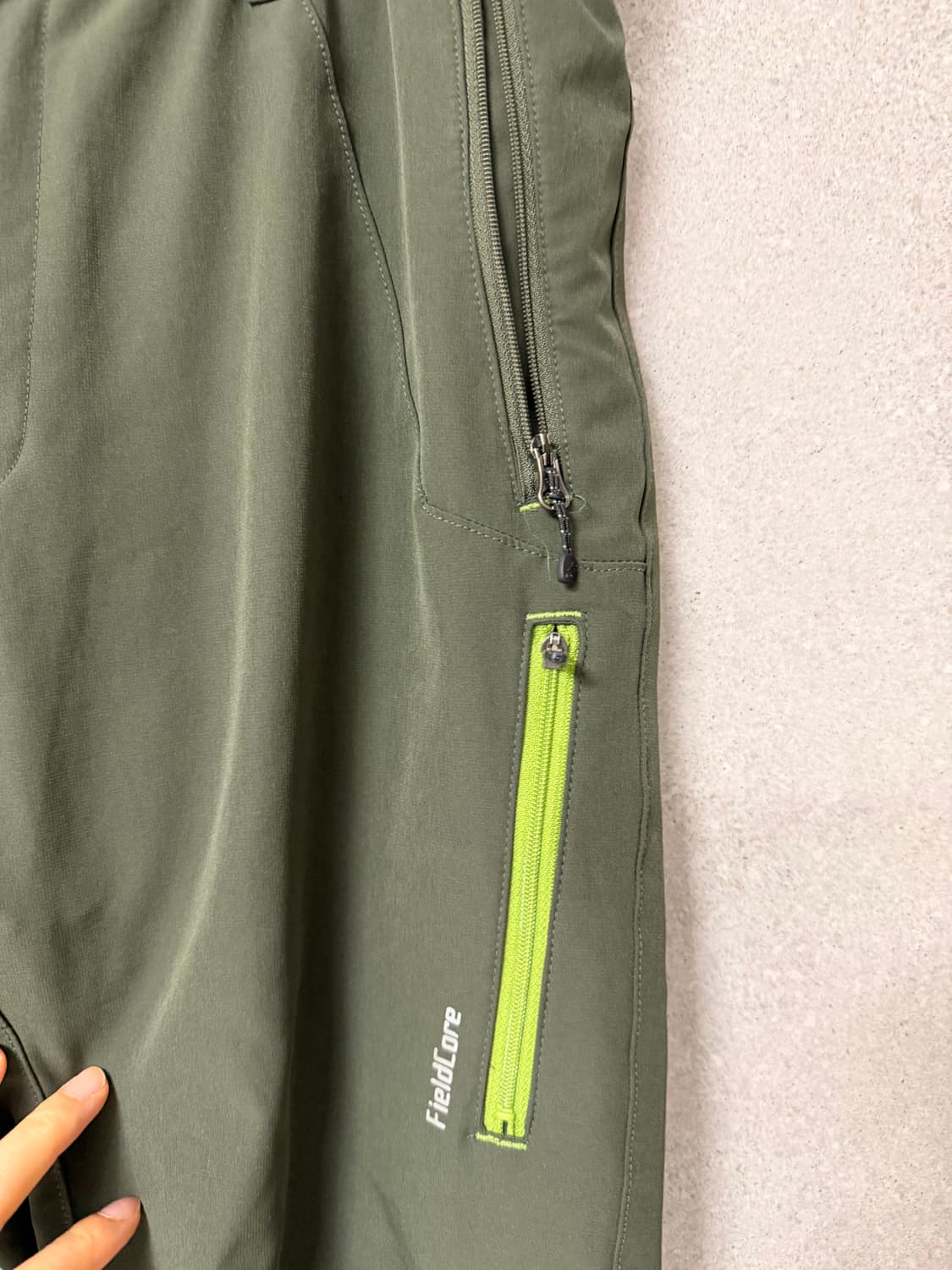 필드코어 남자 추리닝 아웃도어 등산 바지 카키색 봄여름 상품이미지4