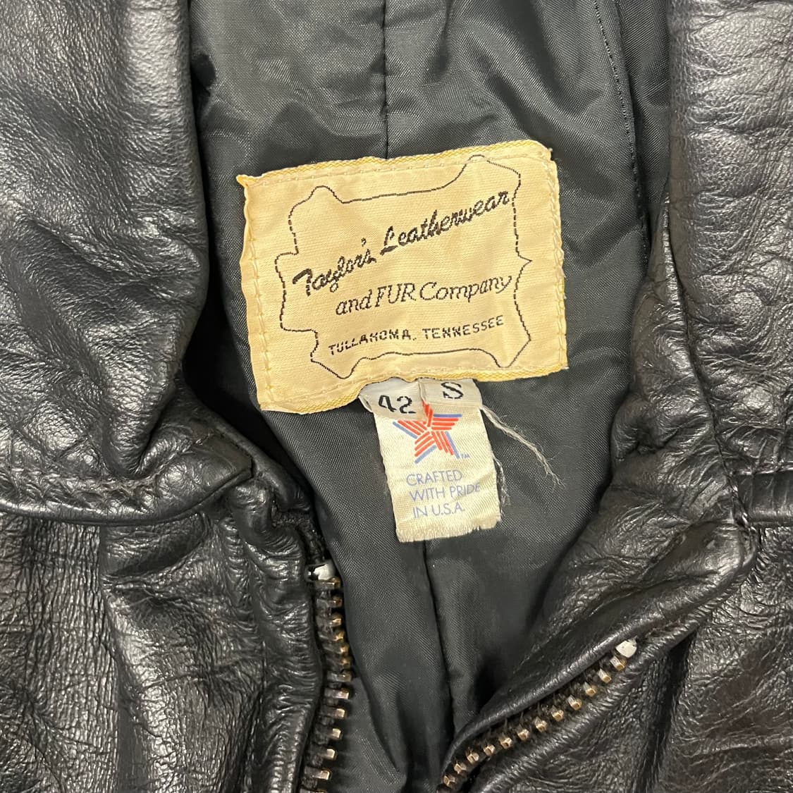 80s 오리지날 폴리스맨 레더 자켓 (100) 상품이미지10