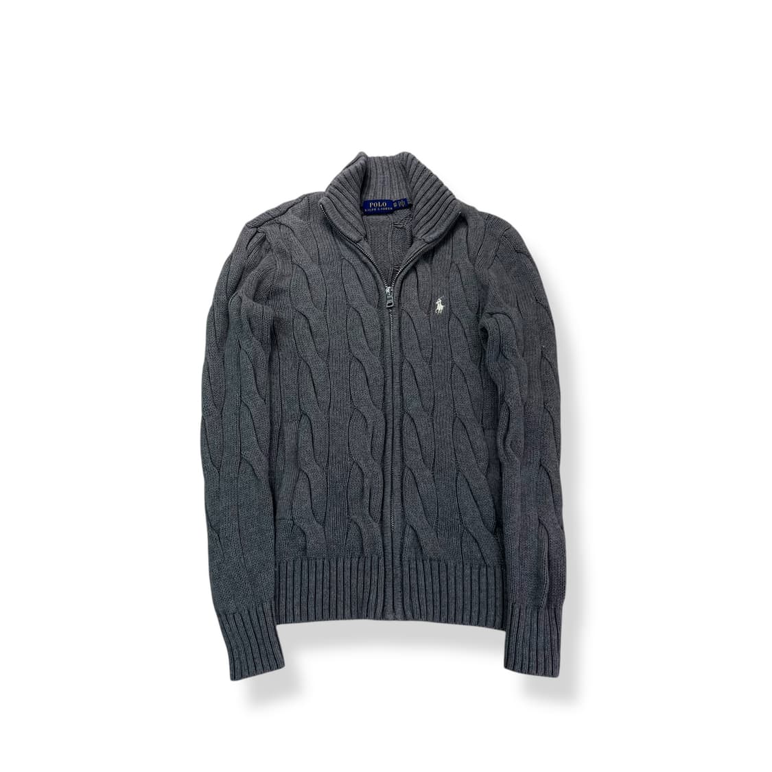 W 90 폴로 랄프로렌 꽈배기 니트 집업 상품이미지1